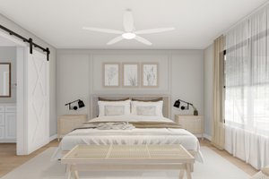 Interior - Master Bedroom for Farmhouse House Plan #1117-13 - 2 bed, 2.5 bath