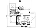European Style House Plan - 3 Beds 2 Baths 2983 Sq/Ft Plan #25-4856 