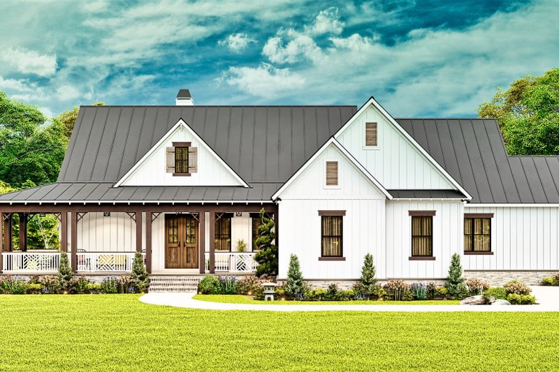 House Plan Design - Exterior - Front Elevation 5 for Farmhouse House Plan #54-575 - 3 bed, 2.5 bath