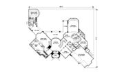 European Style House Plan - 5 Beds 5 Baths 4967 Sq/Ft Plan #135-171 