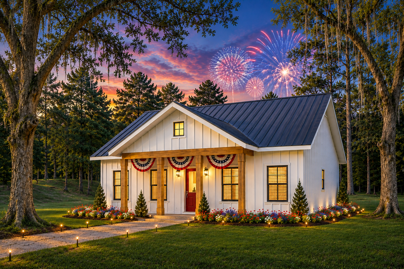 Dream House Plan - Exterior - Front Elevation 4 for Cottage House Plan #44-304 - 2 bed, 2 bath
