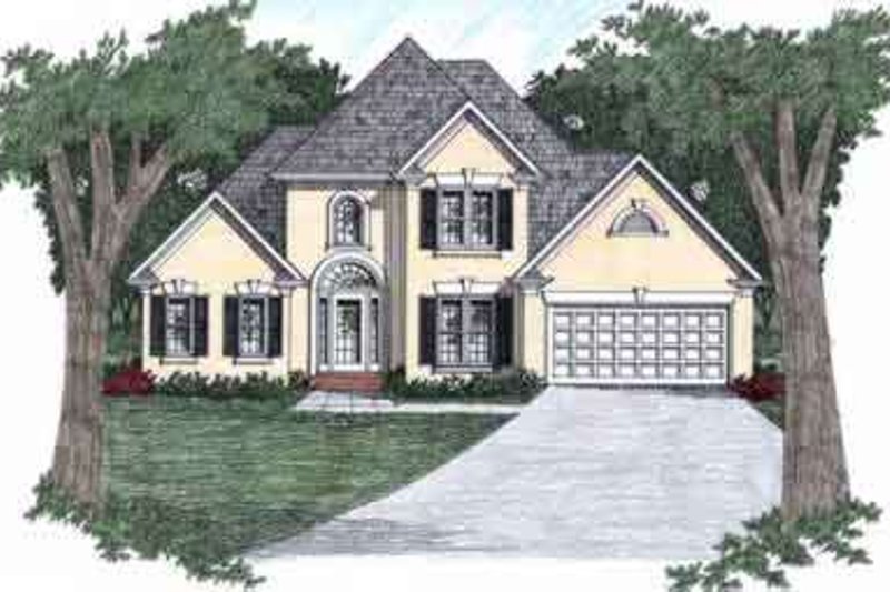 Architectural House Design - Traditional Exterior - Front Elevation Plan #129-114