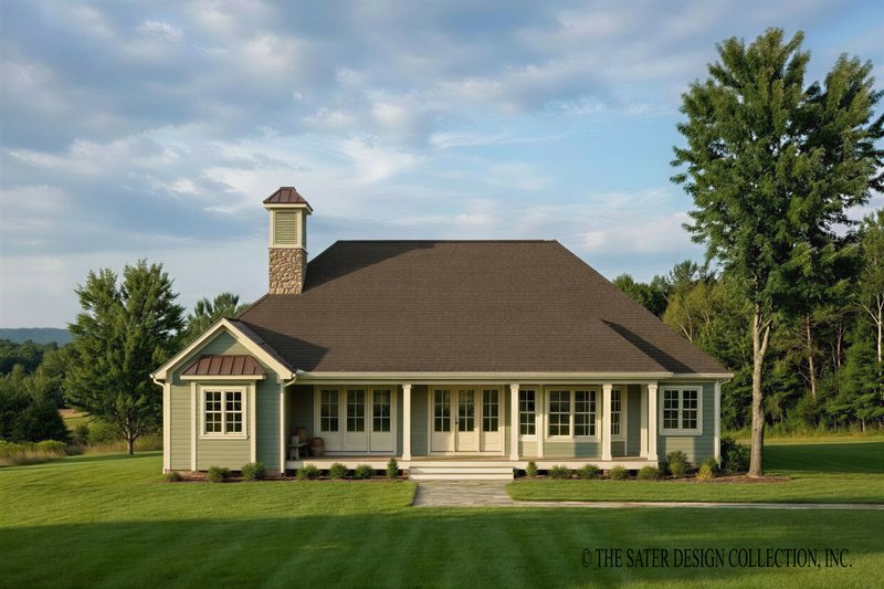 Home Plan - Exterior - Rear Elevation for Country House Plan #930-183 - 3 bed, 2 bath