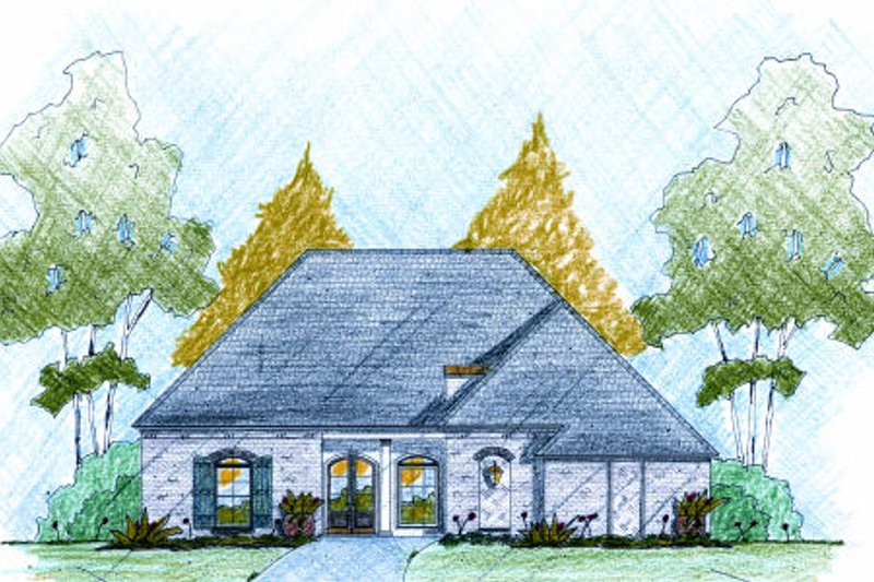 Home Plan - European Exterior - Front Elevation Plan #36-506