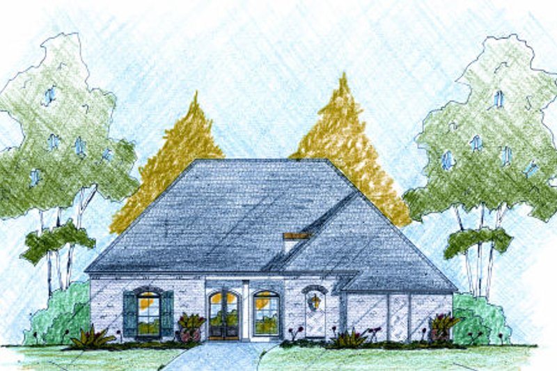 House Plan Design - European Exterior - Front Elevation Plan #36-506