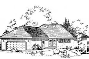 Traditional Exterior - Front Elevation Plan #18-9054