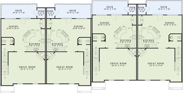 Traditional Floor Plan - Main Floor Plan #17-1174
