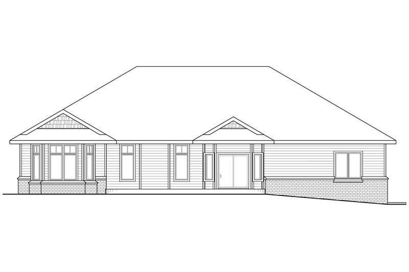 Home Plan - Exterior - Other Elevation for Craftsman House Plan #124-551 - 2 bed, 2.5 bath