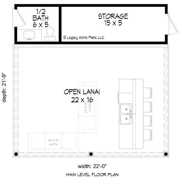 Home Plan - Traditional Floor Plan - Main Floor Plan #932-679