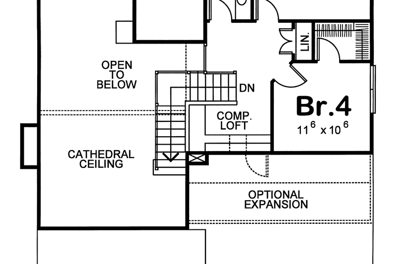 Home Plan - Exterior - Front Elevation 4 for Farmhouse House Plan #20-1224 - 4 bed, 3 bath