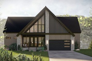 House Blueprint - Beach Exterior - Front Elevation Plan #455-699