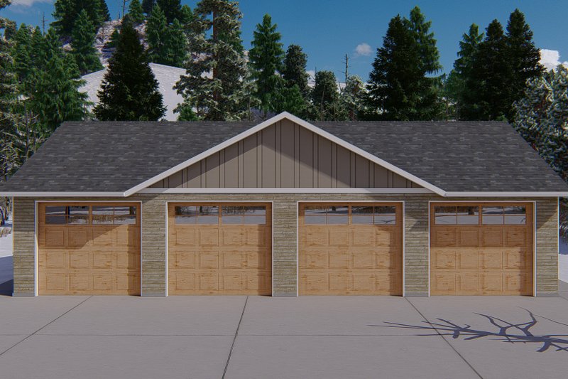 Dream House Plan - Craftsman Exterior - Front Elevation Plan #1060-160