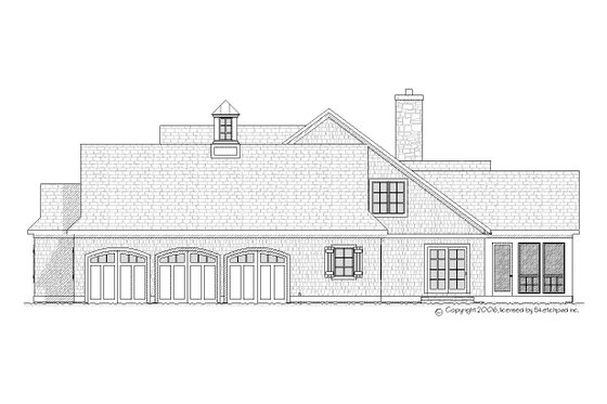 Exterior - Other Elevation 1 for Traditional House Plan #901-100 - 3 bed, 2.5 bath