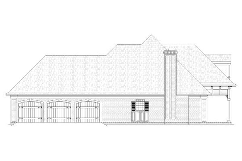 Dream House Plan - Left View - 1400 square foot European home