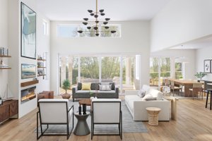 Interior - Family Room for Farmhouse House Plan #938-121 - 3 bed, 3 bath