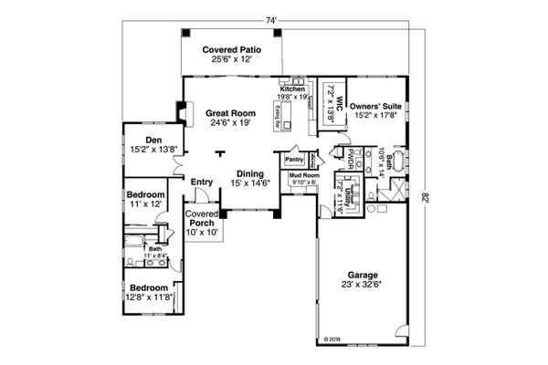 Dream House Plan - Contemporary Floor Plan - Main Floor Plan #124-1171