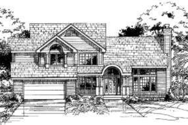 Architectural House Design - Traditional Exterior - Front Elevation Plan #320-110