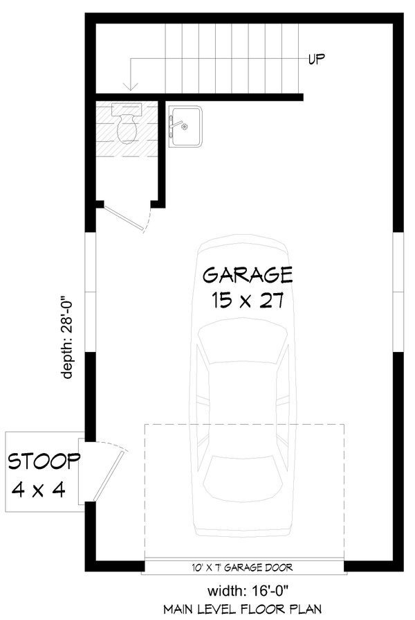 Colonial Floor Plan - Main Floor Plan #932-989