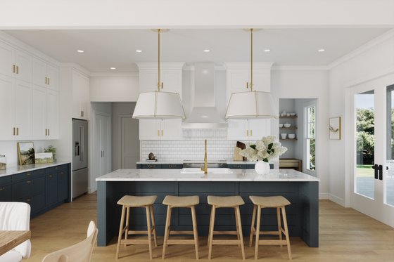 Interior - Kitchen for Farmhouse House Plan #461-94 - 4 bed, 3 bath