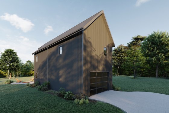 Exterior - Other Elevation 3 for Barndominium House Plan #1092-3 - 2 bed, 2.5 bath