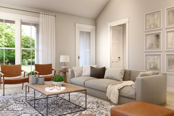 Interior - Family Room 1 for Farmhouse House Plan #430-282 - 2 bed, 2 bath