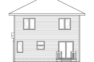 Exterior - Rear Elevation for Modern House Plan #23-2705 - 3 bed, 1.5 bath