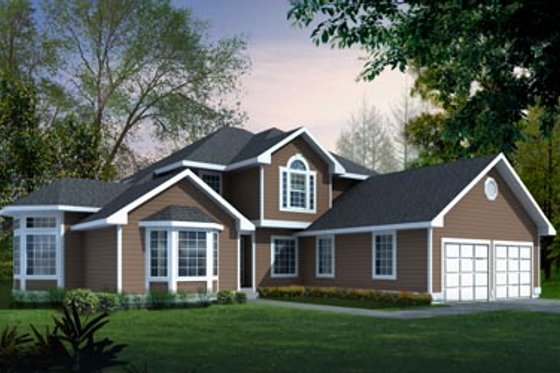 Exterior - Front Elevation for Traditional House Plan #100-431 - 3 bed, 2.5 bath