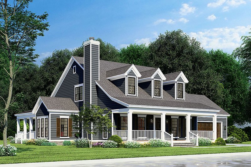 Farmhouse Style House Plan - 4 Beds 3 Baths 2119 Sq/Ft Plan #923-276 ...