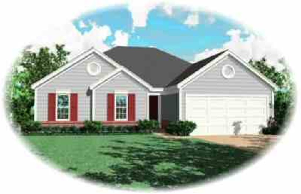 Exterior - Front Elevation 2 for Traditional House Plan #81-179 - 3 bed, 2 bath