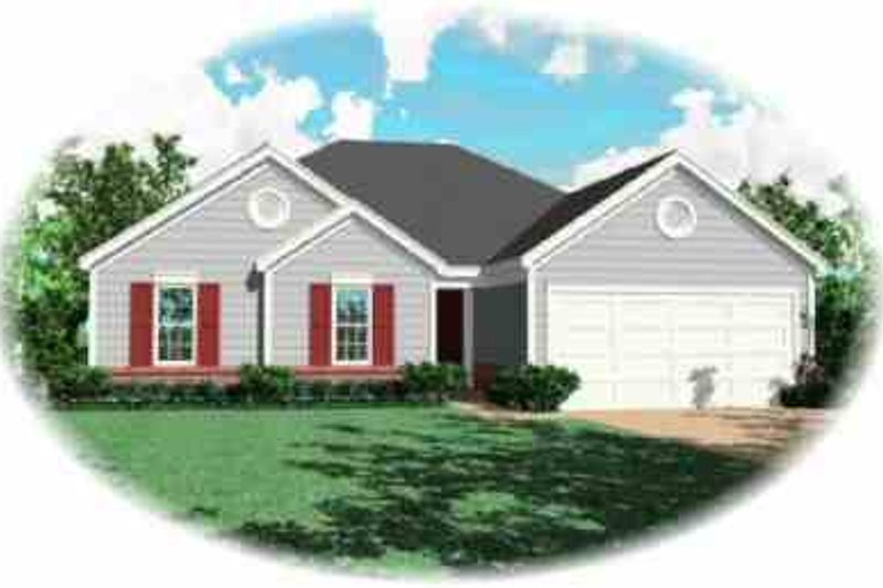 Exterior - Front Elevation 2 for Traditional House Plan #81-179 - 3 bed, 2 bath