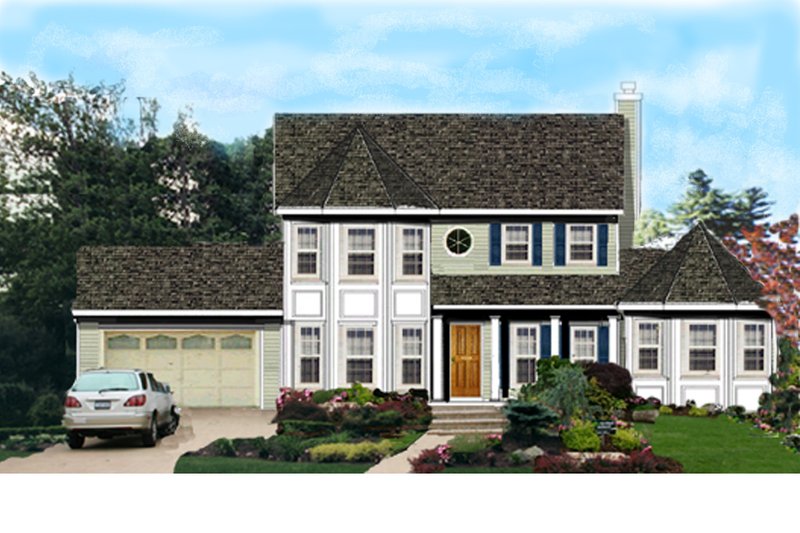 Dream House Plan - Traditional Exterior - Front Elevation Plan #3-204