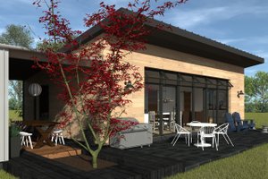 Modern Exterior - Outdoor Living Plan #933-15