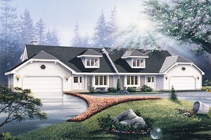 Traditional Exterior - Front Elevation Plan #57-418