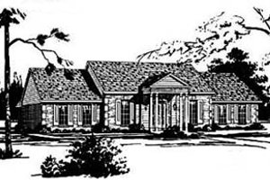 Traditional Exterior - Front Elevation Plan #36-198