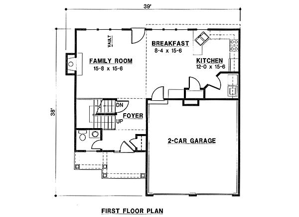 European Floor Plan - Main Floor Plan #67-122
