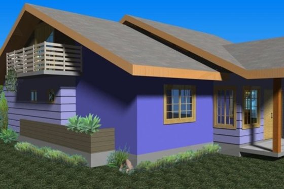 Exterior - Front Elevation for Craftsman House Plan #476-1 - 3 bed, 2 bath
