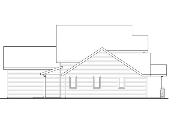 Exterior - Other Elevation for Country House Plan #124-1022 - 3 bed, 2.5 bath