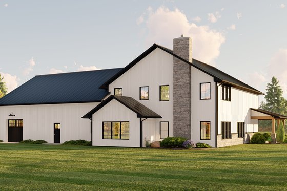 Exterior - Rear Elevation for Barndominium House Plan #1064-155 - 3 bed, 2.5 bath