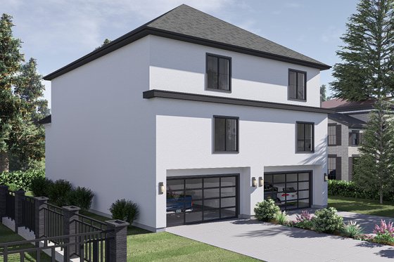 Exterior - Rear Elevation for Cottage House Plan #455-348 - 4 bed, 4.5 bath