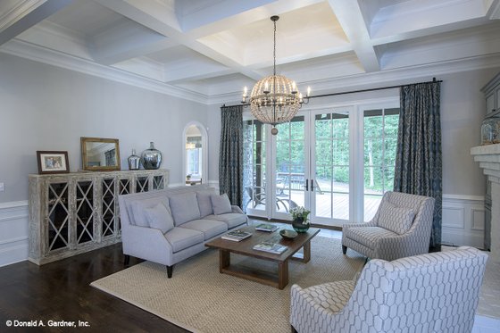 Interior - Family Room 2 for European House Plan #929-855 - 5 bed, 4 bath