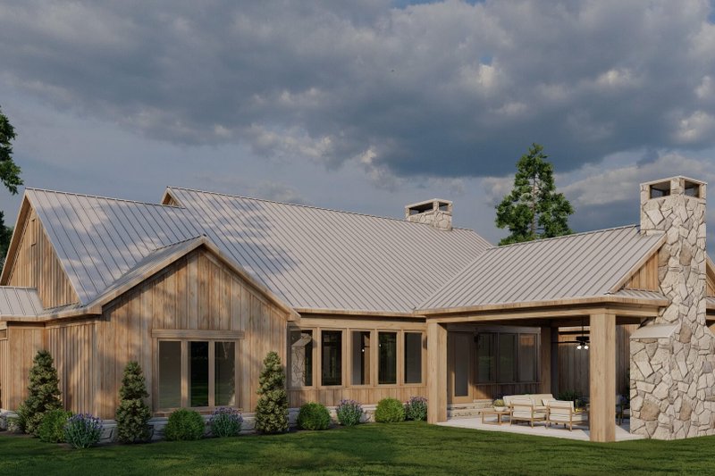 House Plan Design - Exterior - Other Elevation 2 for Farmhouse House Plan #923-436 - 3 bed, 2.5 bath
