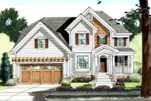 Traditional Exterior - Front Elevation Plan #46-426