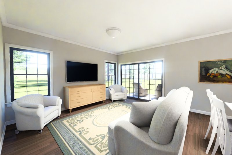 Architectural House Design - Interior - Family Room for Modern House Plan #513-2468 - 4 bed, 3 bath