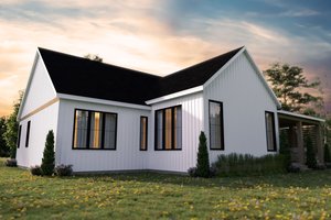 Exterior - Rear Elevation for Farmhouse House Plan #23-2737 - 3 bed, 2 bath