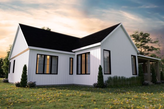 Exterior - Rear Elevation for Farmhouse House Plan #23-2737 - 3 bed, 2 bath