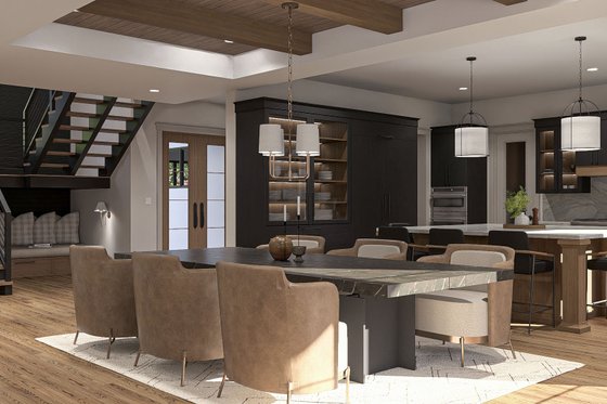 Interior - Dining Room for Cottage House Plan #455-675 - 4 bed, 3.5 bath