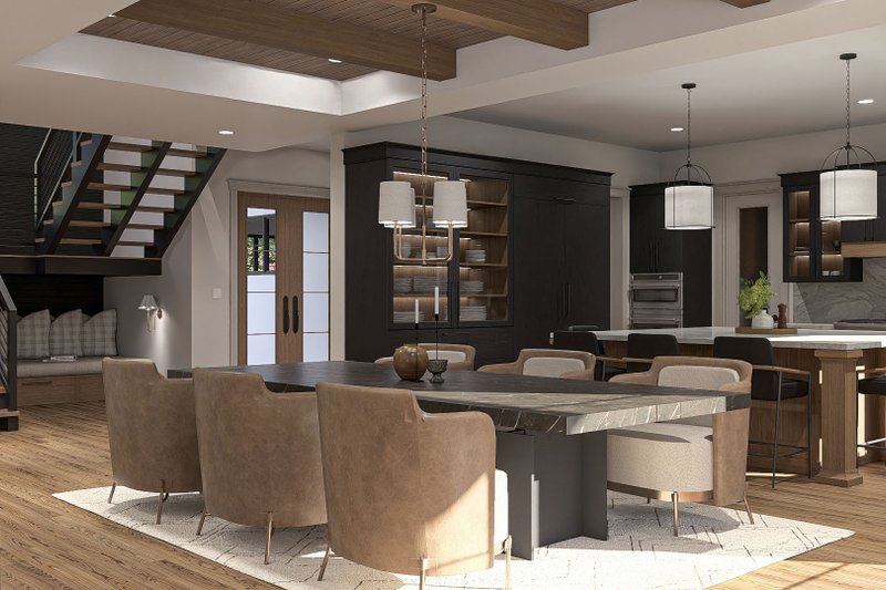 Architectural House Design - Interior - Dining Room for Cottage House Plan #455-675 - 4 bed, 3.5 bath