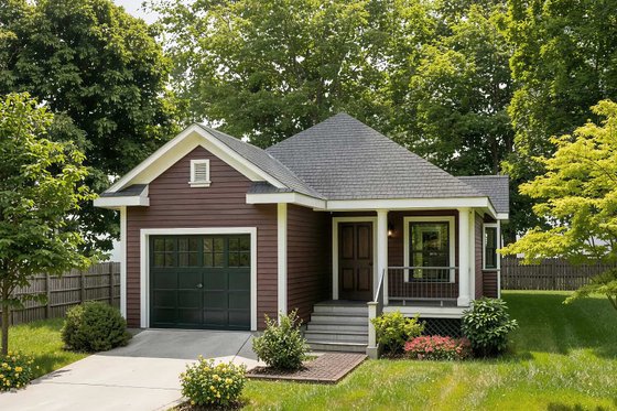 Exterior - Front Elevation 3 for Traditional House Plan #79-149 - 3 bed, 2 bath