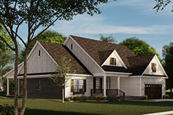 Exterior - Other Elevation for Traditional House Plan #17-2693 - 3 bed, 2 bath