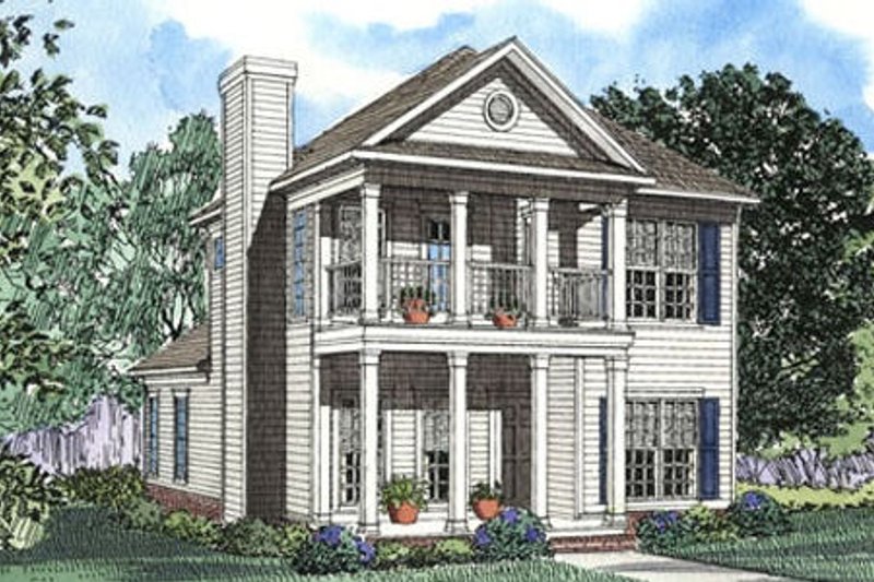 House Design - Southern Exterior - Front Elevation Plan #17-2032